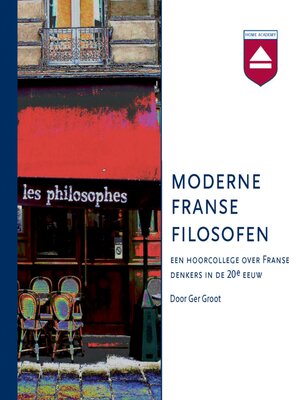 cover image of Moderne Franse Filosofen